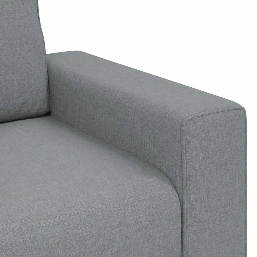 Fauteuil gris clair 100x77x82 cm tissu - 7