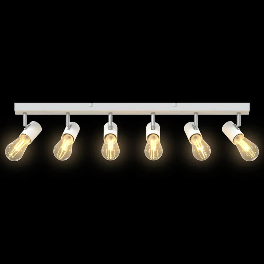 Spot de plafond Blanc 73 x 6,5 x 11,5 cm Métal - 12