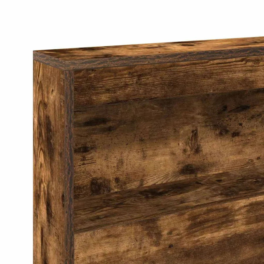 Tête de lit de rangement Chêne fumé 207,5 x 137,5 x 76,5 cm - 9