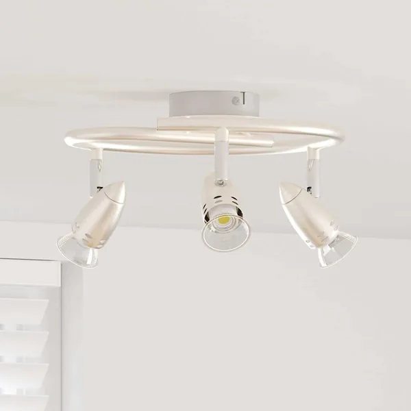 Spot de plafond Nickel 24 x 22 x 12,5 cm Métal