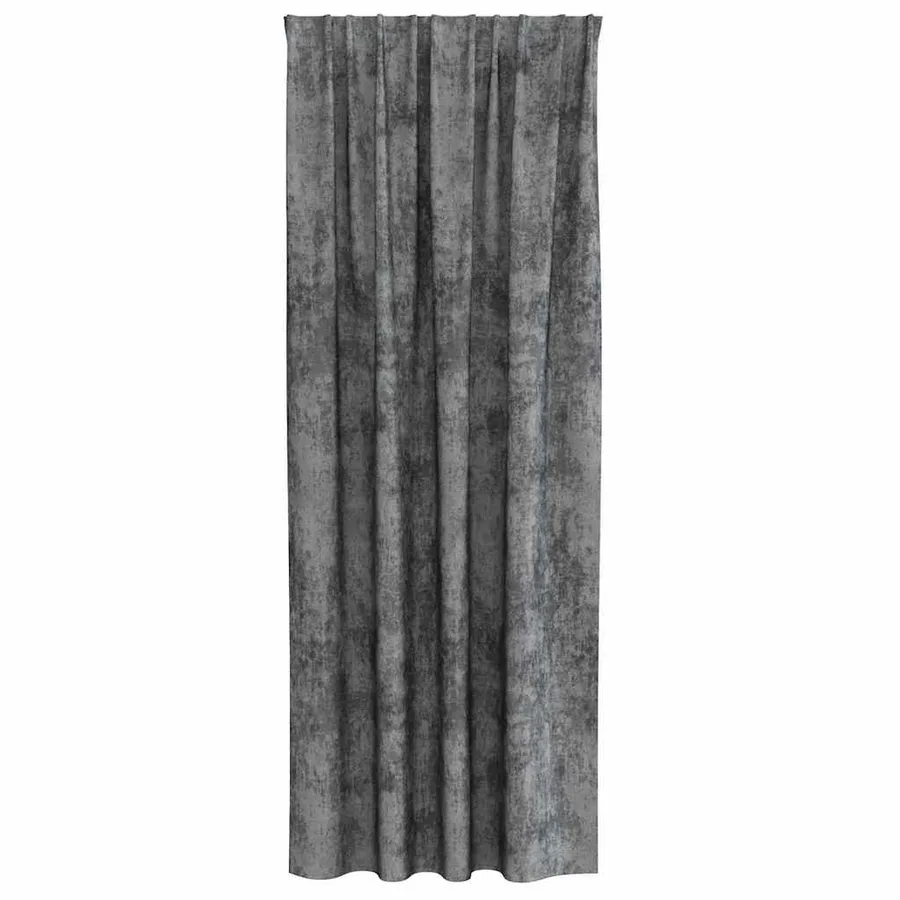 Rideaux en velours 2 pcs Gris 245 x 140 cm Velours - 4