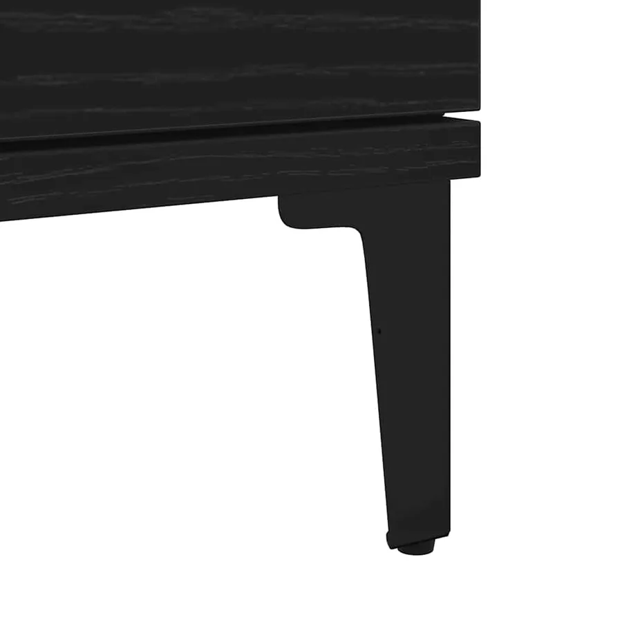 Buffet avec tiroir Chêne noir 60 x 35 x 70 cm Bois d'ingénierie - 8