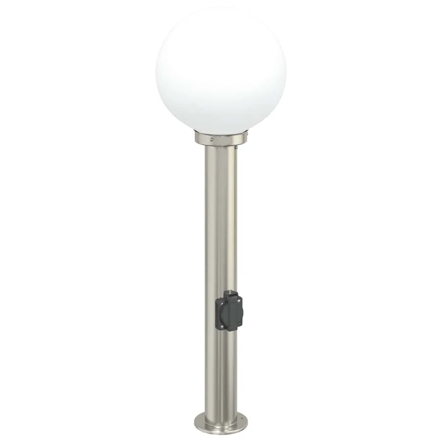 Borne lumineuse avec sortie 80 cm en acier inoxydable IP44 - 2