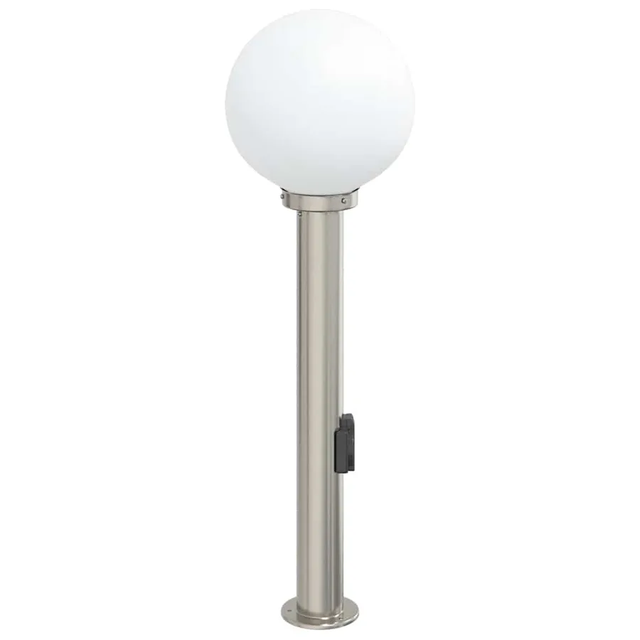 Borne lumineuse avec sortie 80 cm en acier inoxydable IP44 - 4
