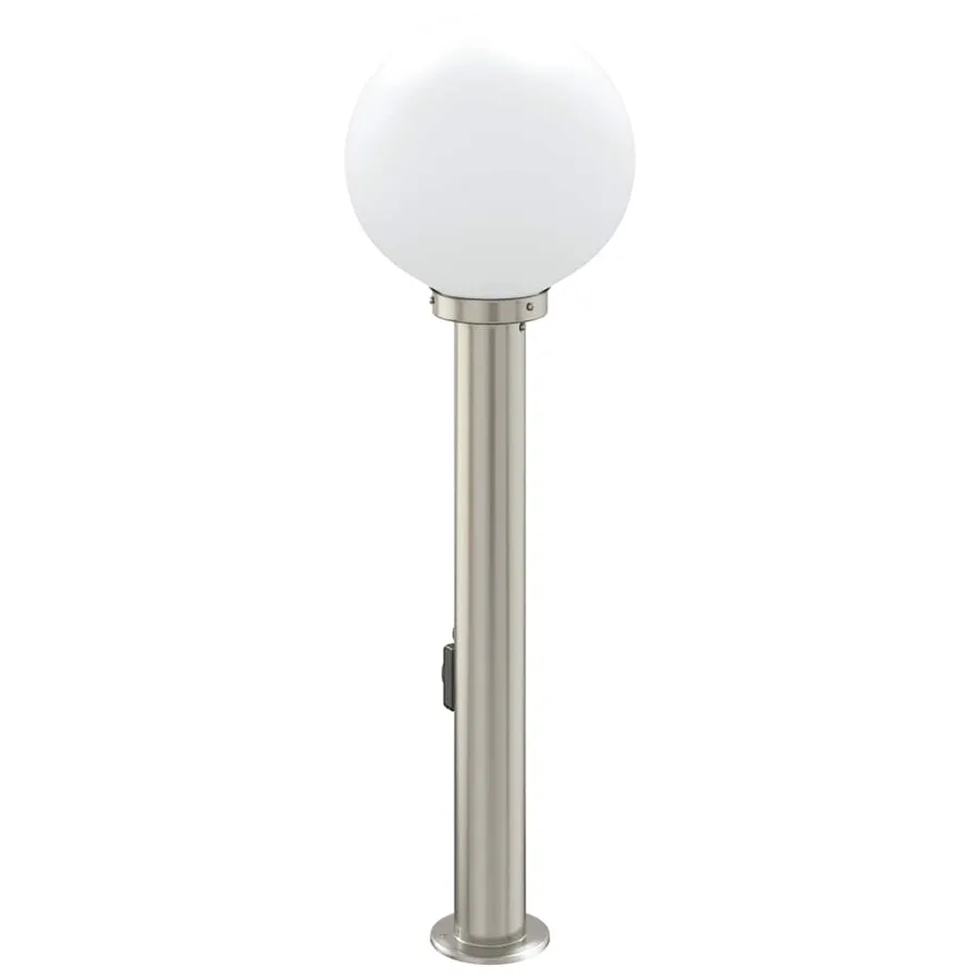 Borne lumineuse avec sortie 80 cm en acier inoxydable IP44 - 5