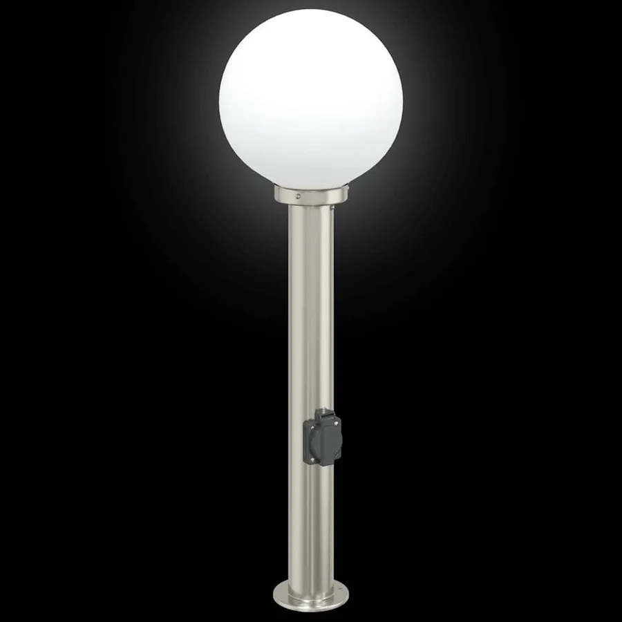 Borne lumineuse avec sortie 80 cm en acier inoxydable IP44 - 6