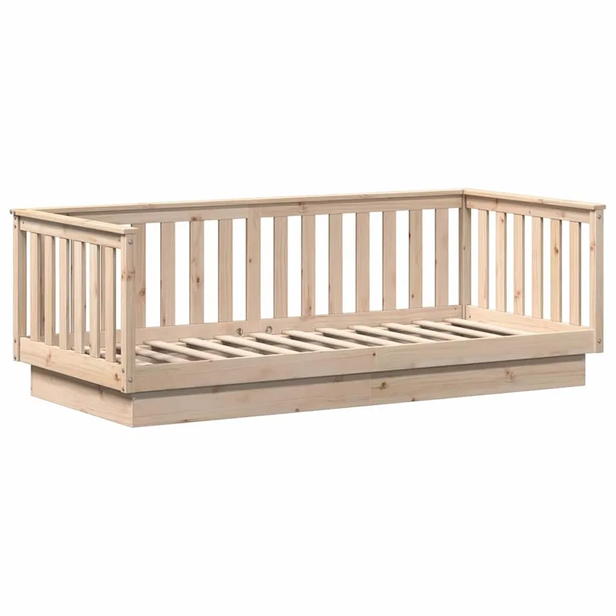 Lit de jour sans matelas 90x200 cm en pin massif - 2