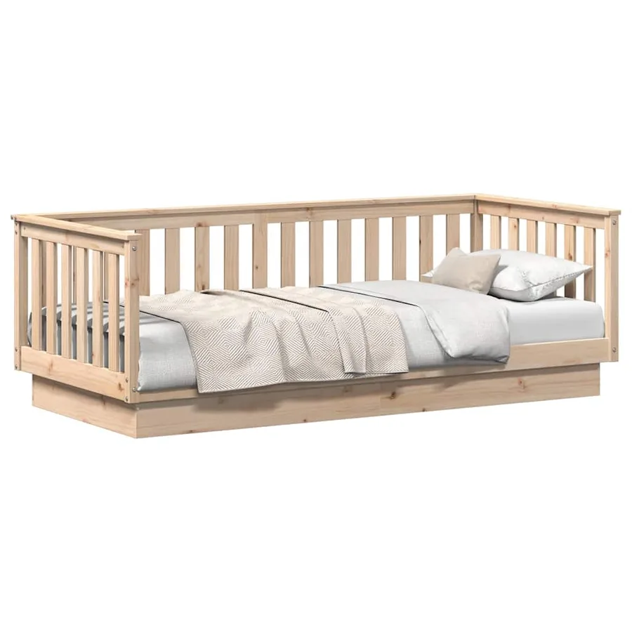 Lit de jour sans matelas 90x200 cm en pin massif - 4