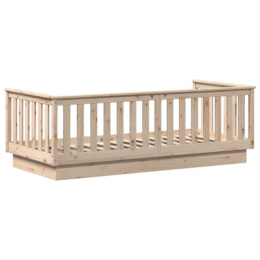 Lit de jour sans matelas 90x200 cm en pin massif - 7