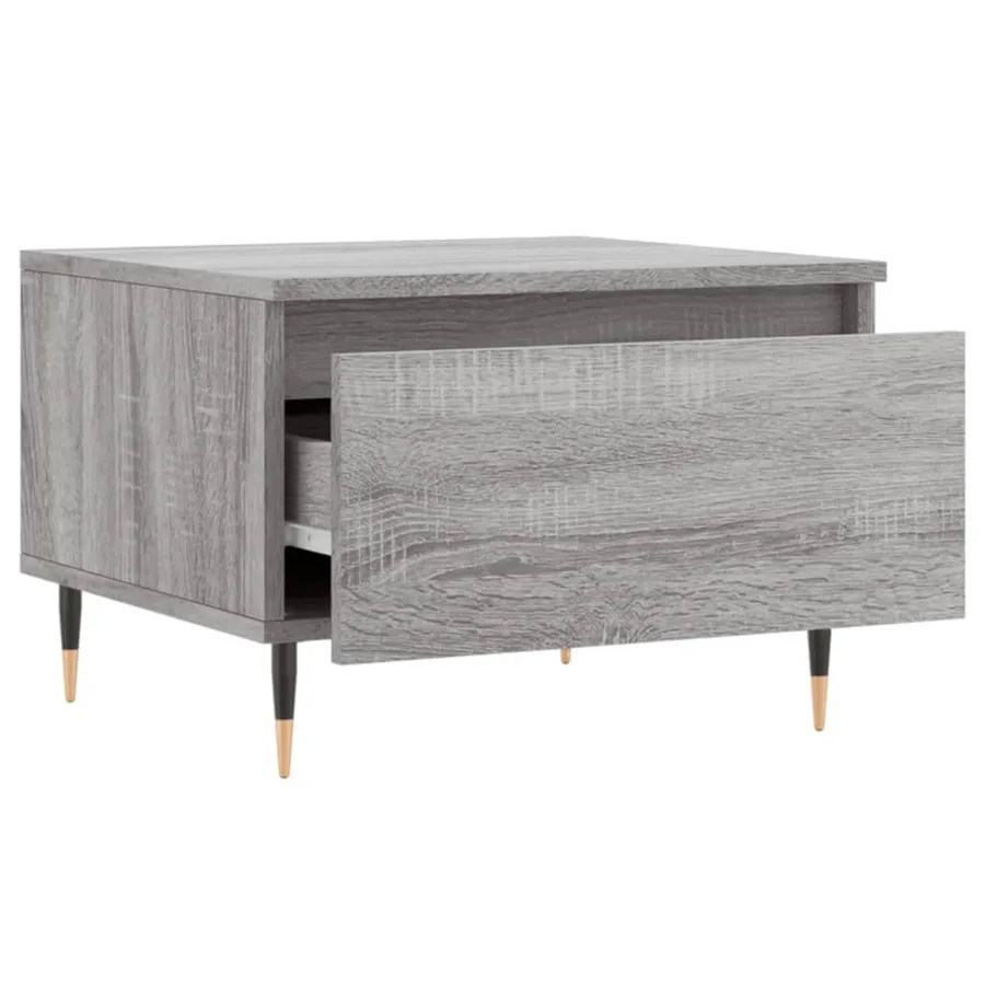 Tables basses 2 pcs sonoma gris 50x46x35 cm bois d'ingénierie - 7