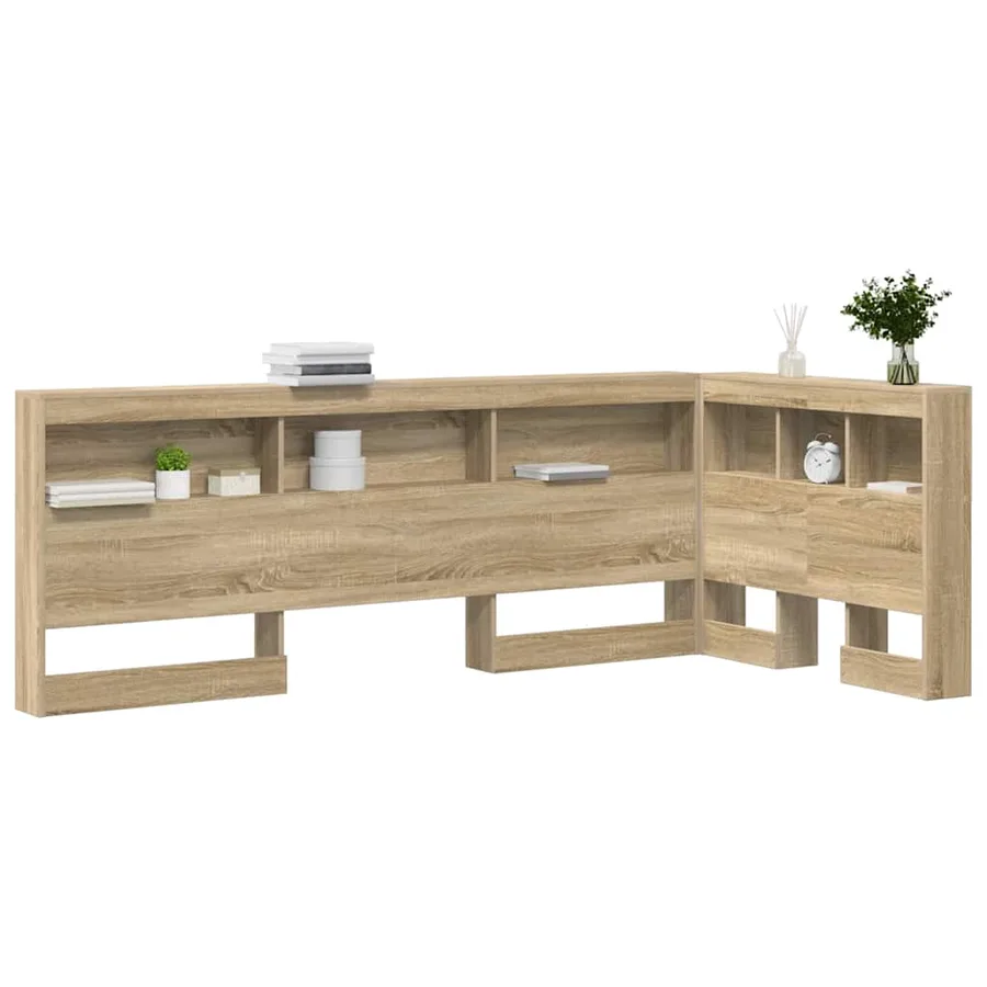 Tête de lit de rangement Chêne Sonoma 80 cm Bois d'ingénierie - 3