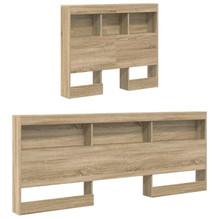 Tête de lit de rangement Chêne Sonoma 80 cm Bois d'ingénierie - 5