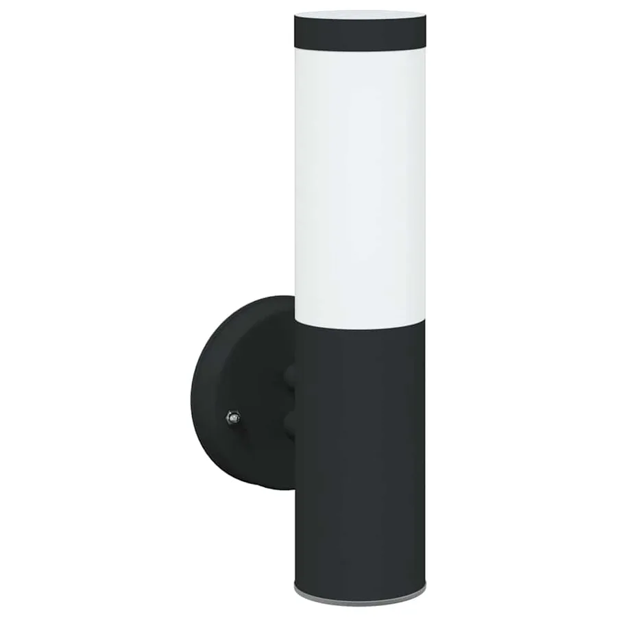 Applique Murale Extérieure 2 pcs Noir 15 x 7,5 x 33 cm - 4