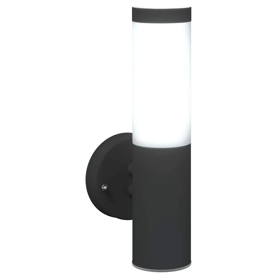 Applique Murale Extérieure 2 pcs Noir 15 x 7,5 x 33 cm - 8