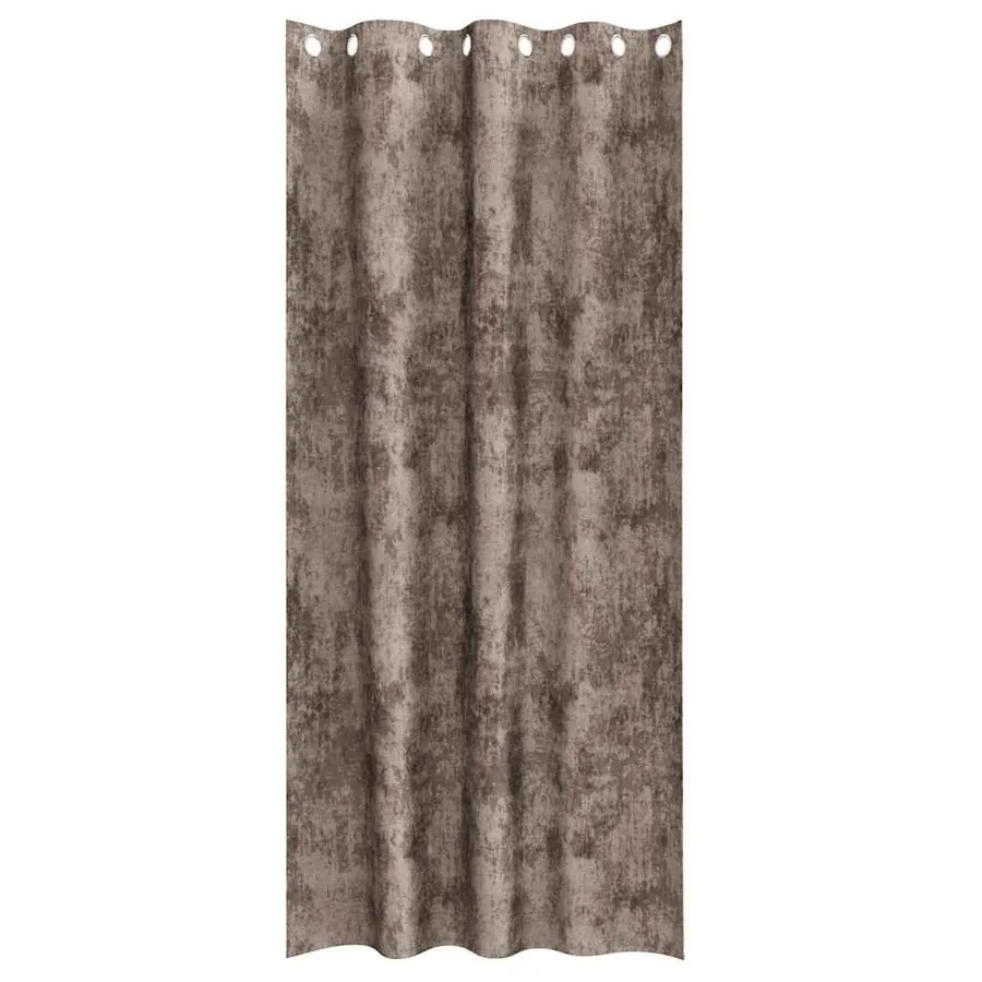 Rideaux en velours 2 pcs Cappuccino 225 x 140 cm Velours - 4
