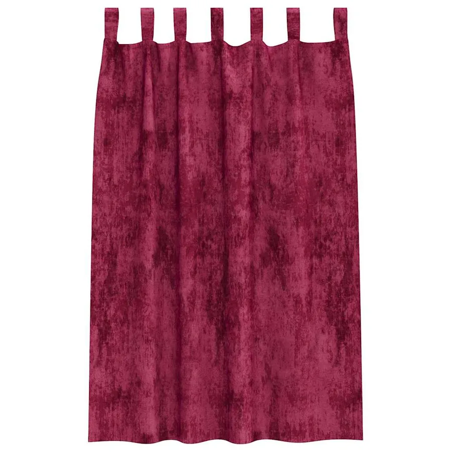 Rideaux en velours 2 pcs Rouge bordeaux 175 x 140 cm Velours - 4