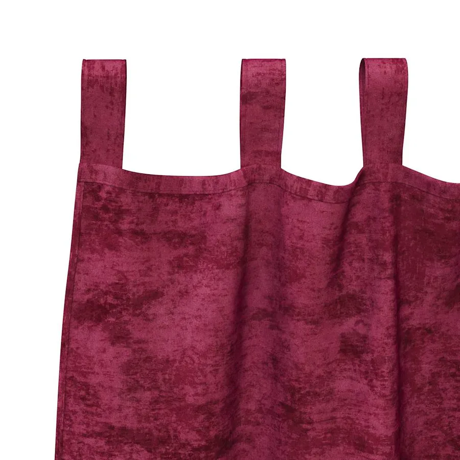 Rideaux en velours 2 pcs Rouge bordeaux 175 x 140 cm Velours - 5