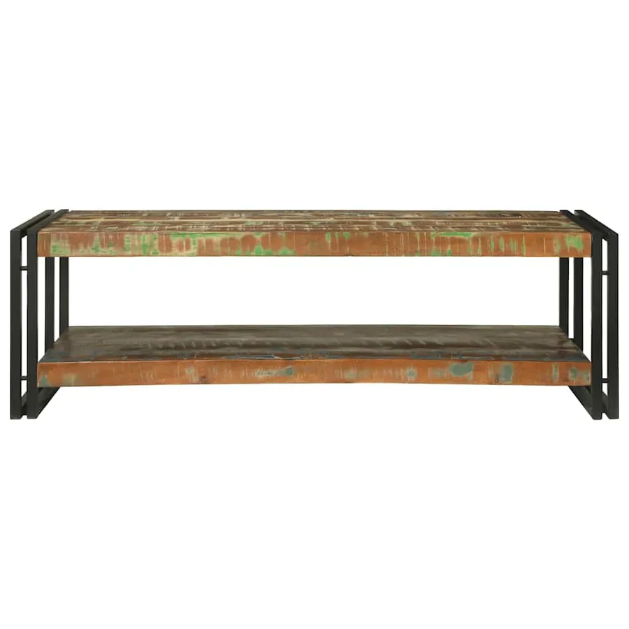 Table basse Multicolore 120 x 50 x 38 cm Bois Recyclé Solide - 3