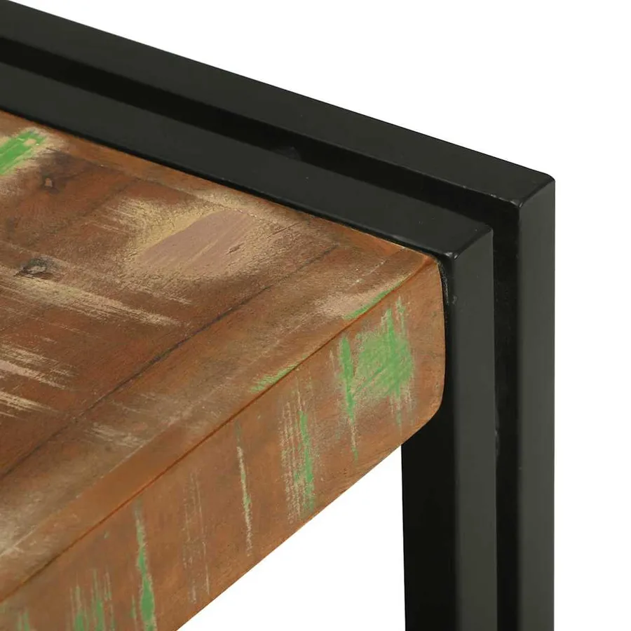 Table basse Multicolore 120 x 50 x 38 cm Bois Recyclé Solide - 6