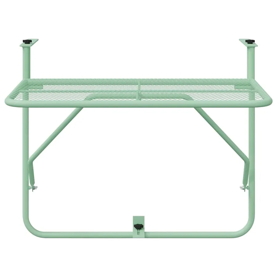 Table Suspendue de Balcon Vert menthe 60 x 39 x 65 cm Acier - 6