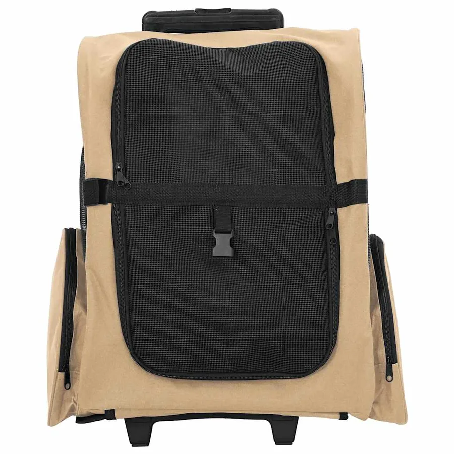 Chariot pour animaux de compagnie 3 en 1 Design Sable 48 x 32 x (57-106) cm Tissu Oxford - 3