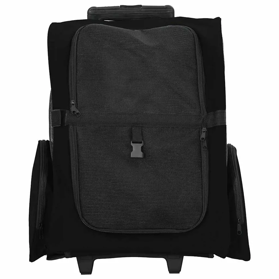 Chariot pour animaux de compagnie 3 en 1 Design Noir 48 x 32 x (57-106) cm Tissu Oxford - 3