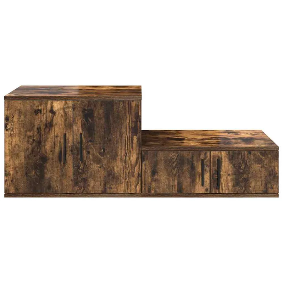 Armoire de rangement 2 pcs Chêne fumé 127 x 41 x 40 cm - 7