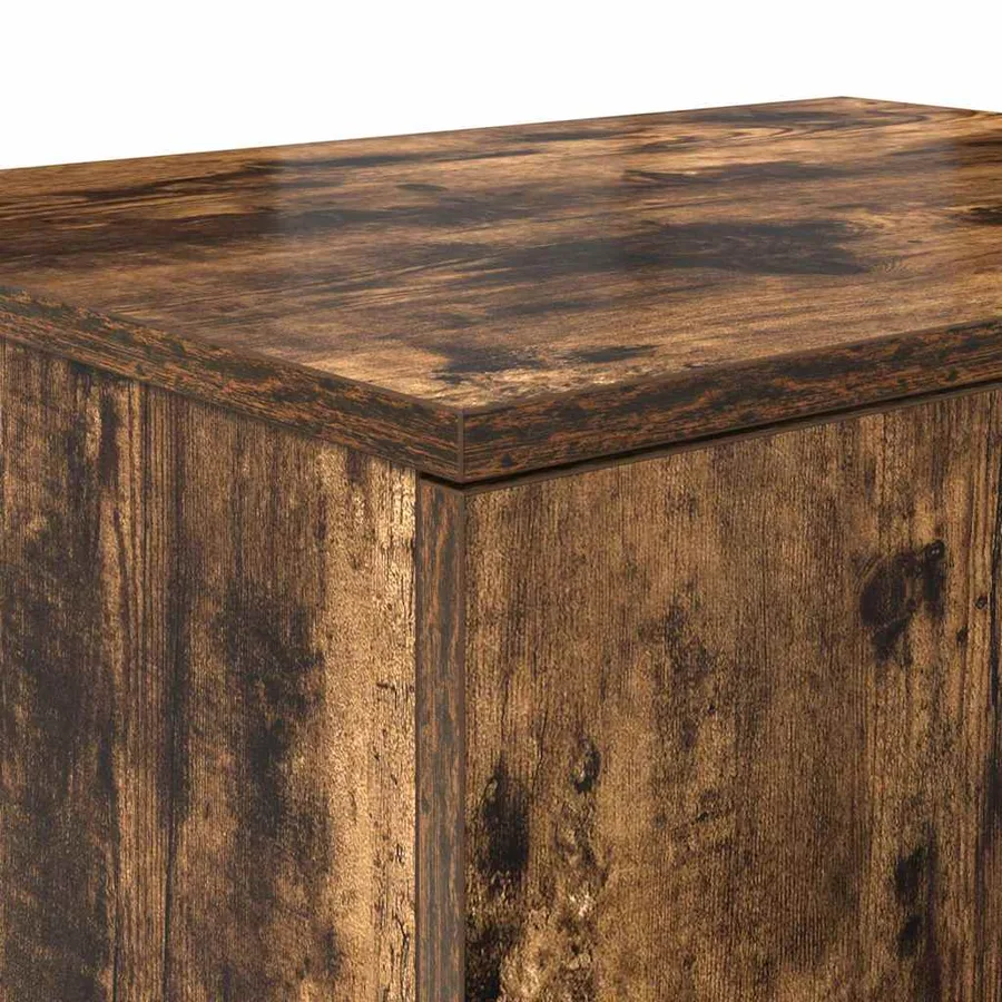 Armoire de rangement 2 pcs Chêne fumé 127 x 41 x 40 cm - 8