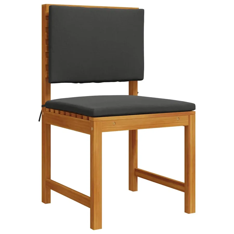 Ensemble de banc de jardin 4 pcs Marron Bois d'Acacia Massif - 5