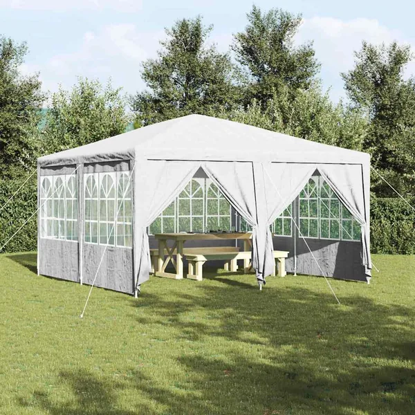 Tente de fête Blanc 400 x 400 x 266 cm Polyéthylène