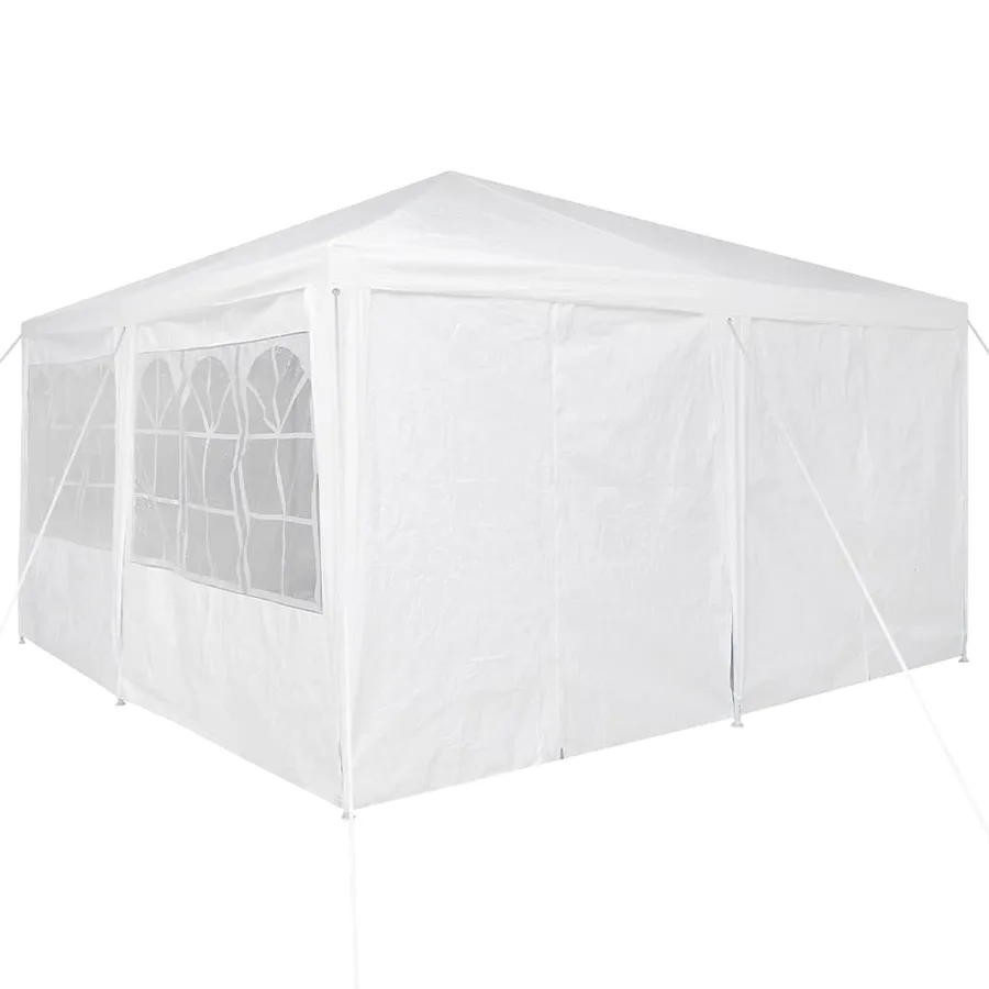 Tente de fête Blanc 400 x 400 x 266 cm Polyéthylène - 9