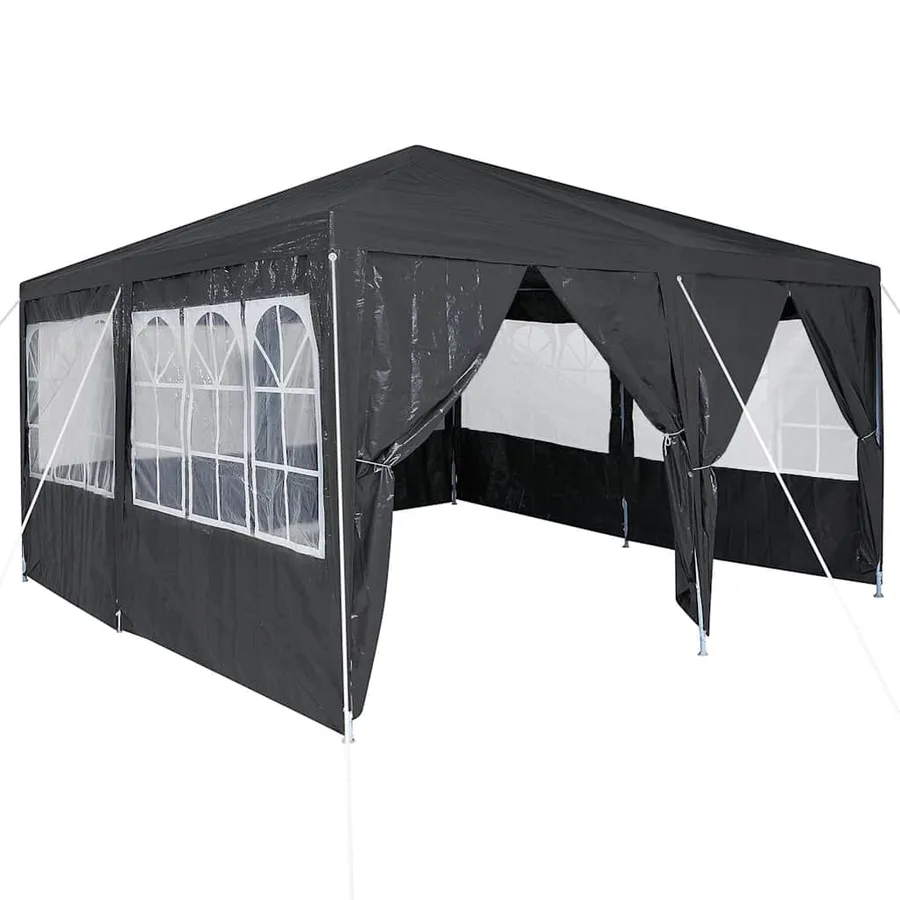 Tente de fête Anthracite 400 x 400 x 266 cm Polyéthylène - 2