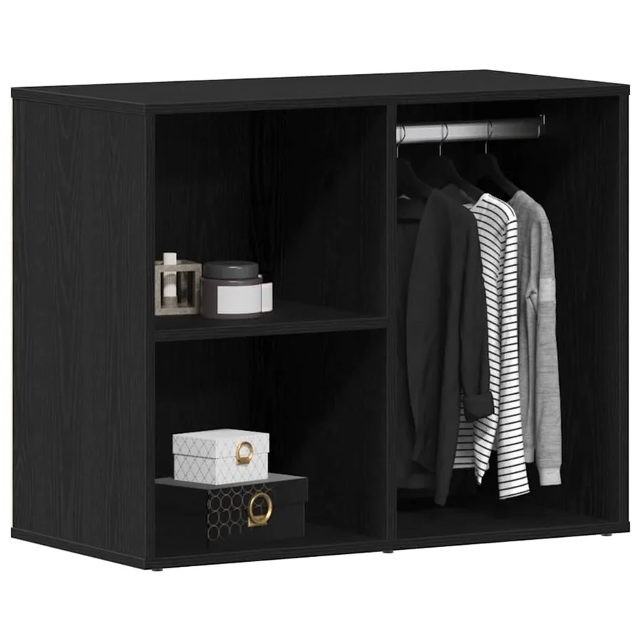 Cabinet de Cosmétiques avec étagère Chêne noir 80 x 40 x 65 cm - 3