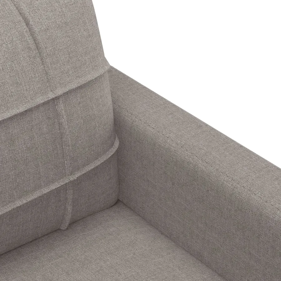 Ensemble de canapés 4 pcs avec coussins taupe tissu - 9