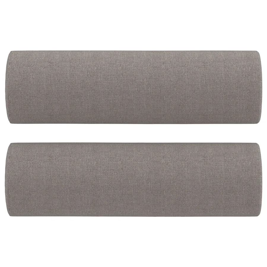 Ensemble de canapés 3 pcs avec coussins taupe tissu - 6
