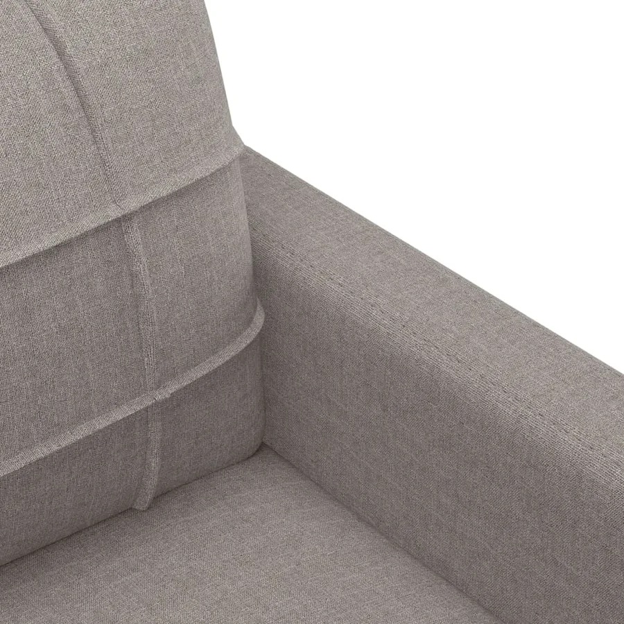 Ensemble de canapés 3 pcs avec coussins taupe tissu - 8