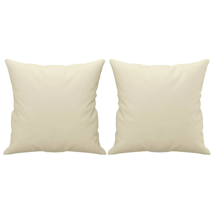 Ensemble de canapés 3 pcs avec coussins crème similicuir - 6