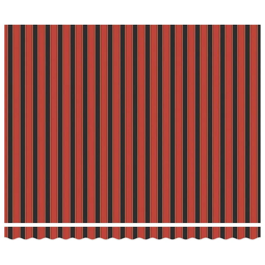 Auvent rétractable Orange 400 × 350 cm Polyester et Aluminium - 6