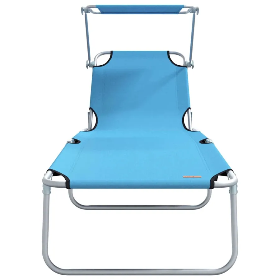 Transat 2 pcs Bleu vif 58 x 188 x 77cm Polyester - 5