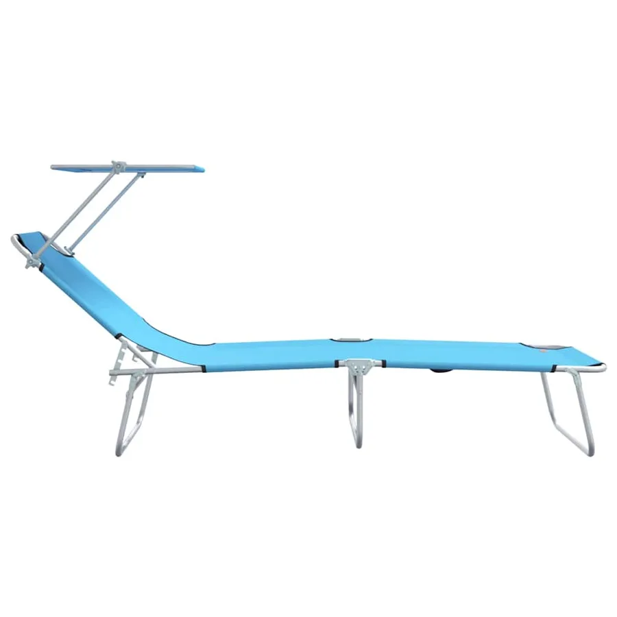 Transat 2 pcs Bleu vif 58 x 188 x 77cm Polyester - 6