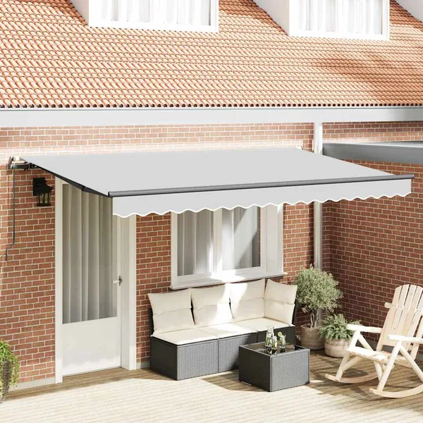 Cadre d'auvent Anthracite 4 x 2 m Métal