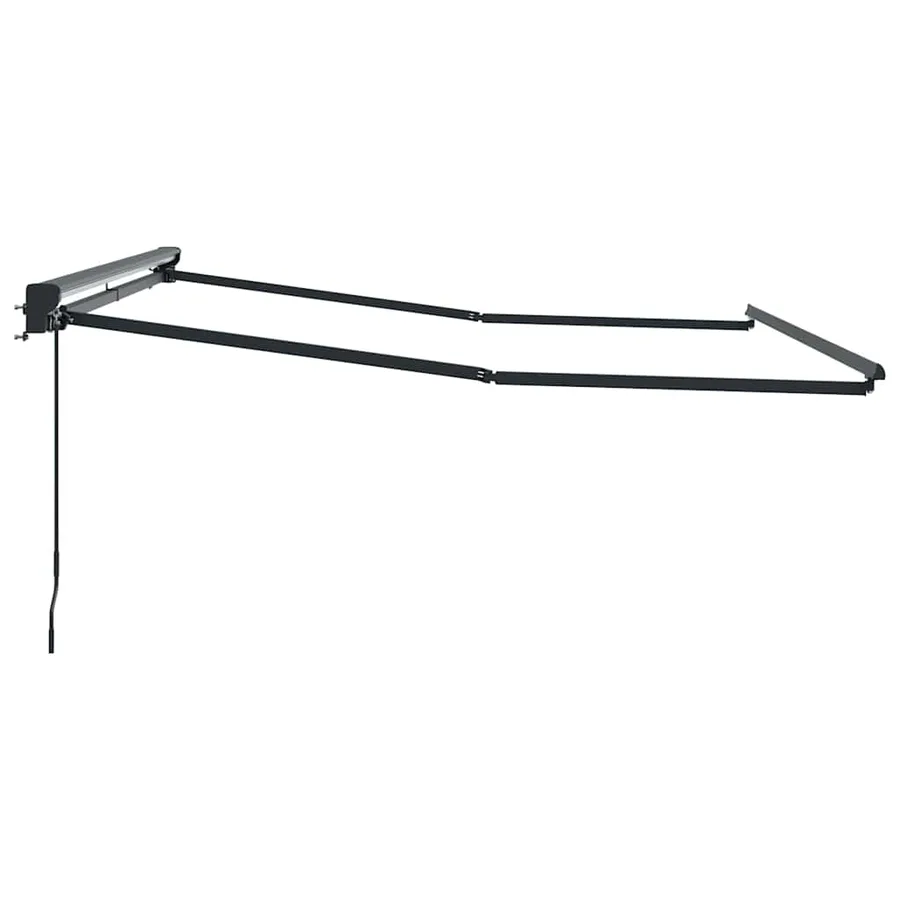 Cadre d'auvent Réglable Anthracite 3 x 2,5 m Acier - 5