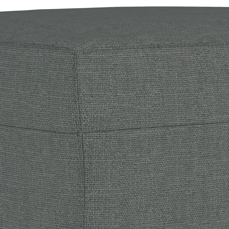 Ensemble de canapés 4 pcs coussins gris foncé tissu - 10
