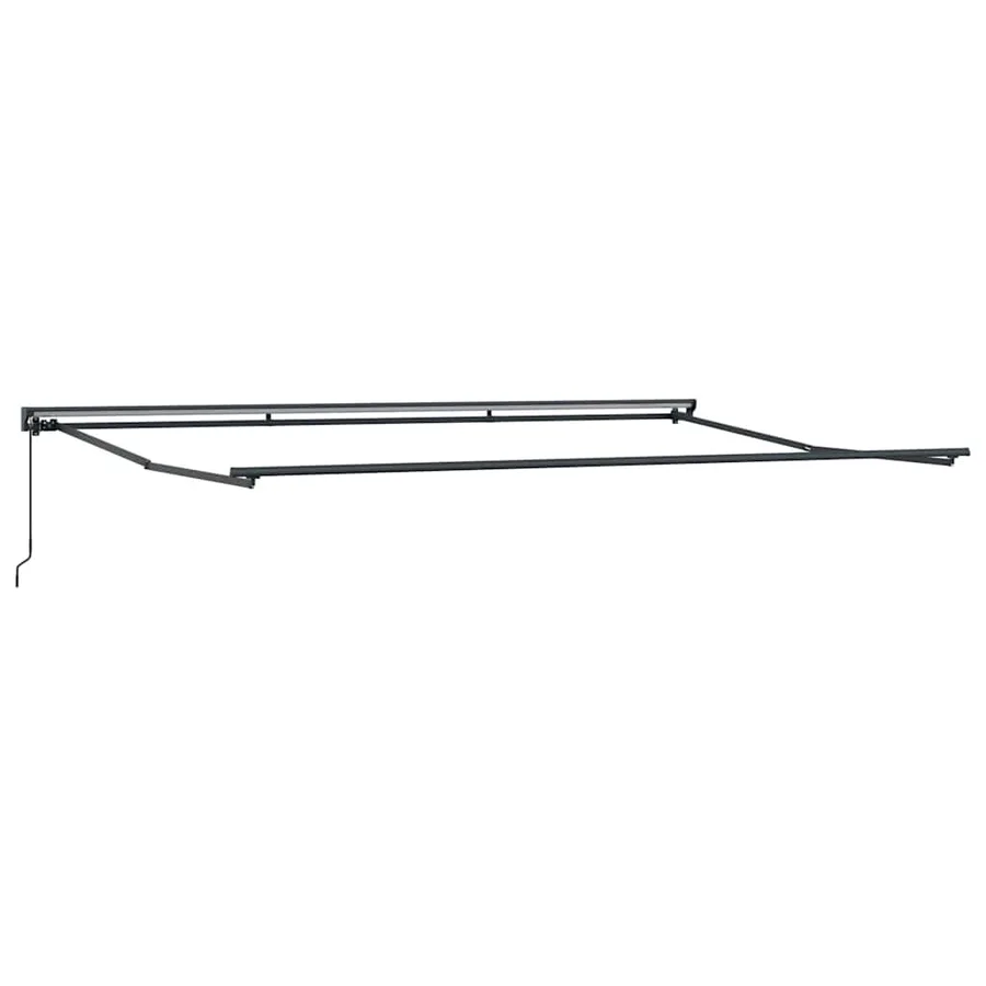 Cadre d'auvent Réglable Anthracite 5 x 3 m Acier - 2