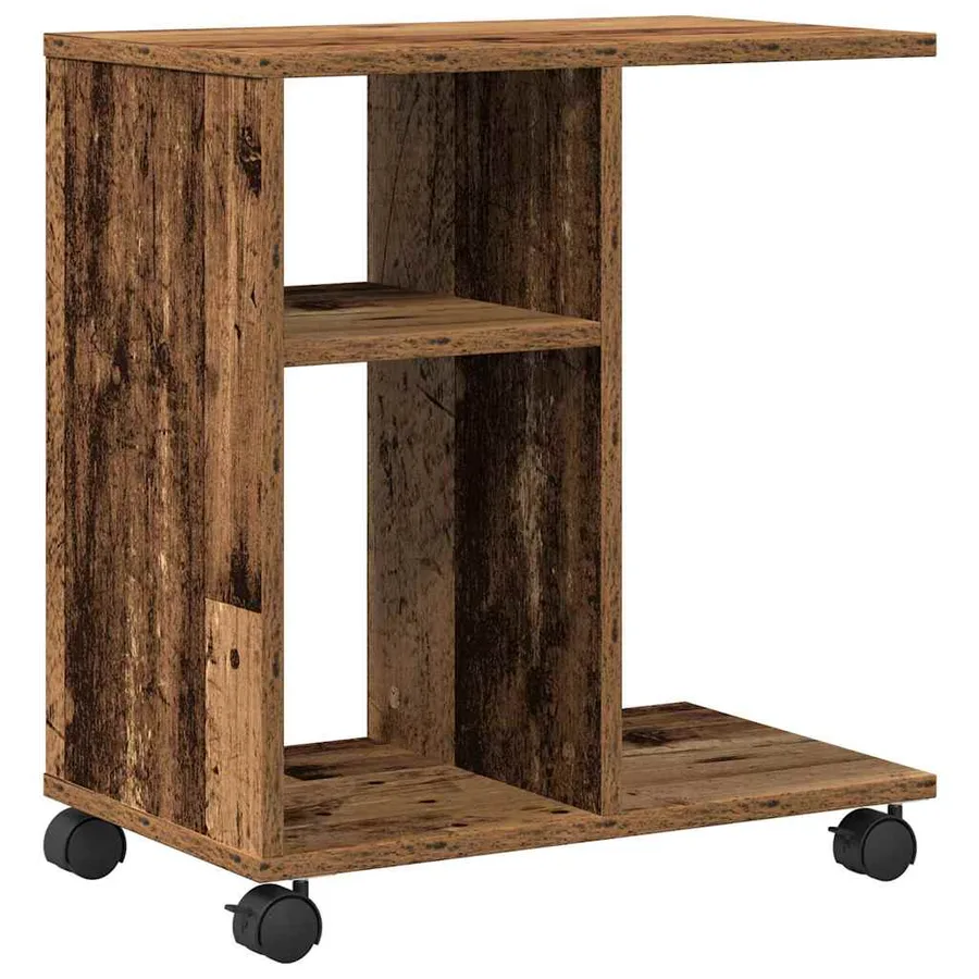 Table d'appoint Bois ancien 50 x 30 x 55 cm Bois d'ingénierie - 2