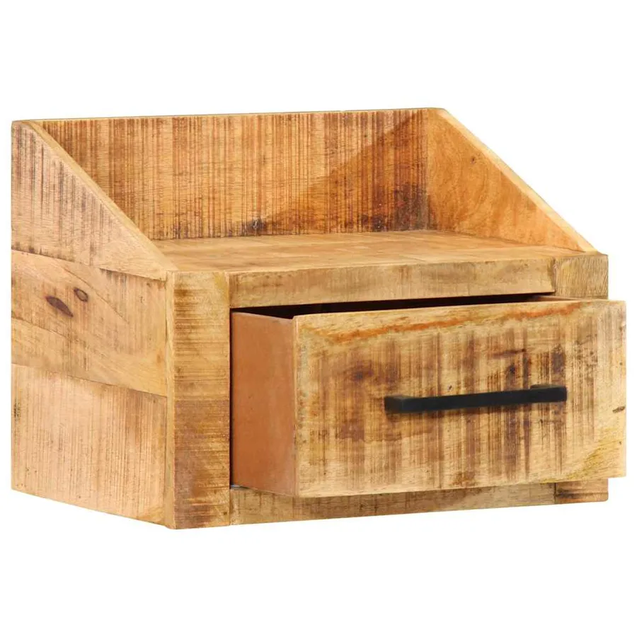 Cabinet de chevet Marron 40 x 30 x 30 cm Bois de mangue massif - 2
