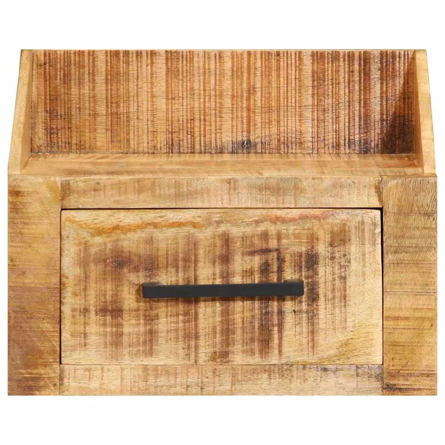 Cabinet de chevet Marron 40 x 30 x 30 cm Bois de mangue massif - 5