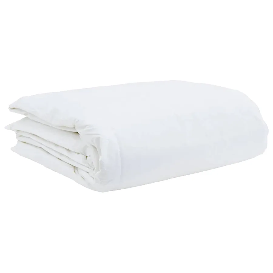 Duvet d'été simple Blanc 200 x 220 cm Plume - 4