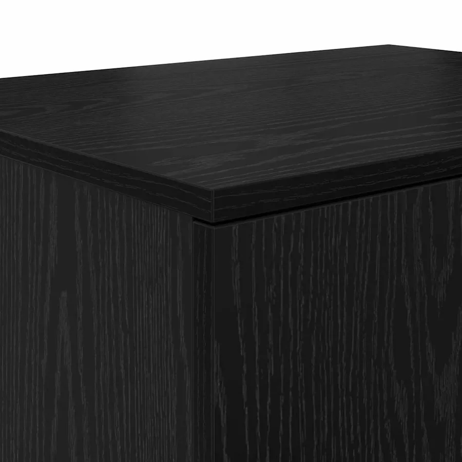 Armoire de rangement 2 pcs Chêne noir 103 x 41 x 40 cm - 8