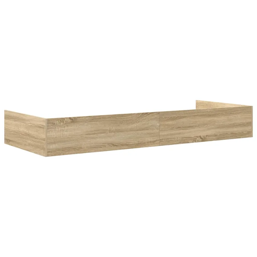 Cadre de lit Chêne Sonoma 90 x 200 cm Bois d'ingénierie - 7